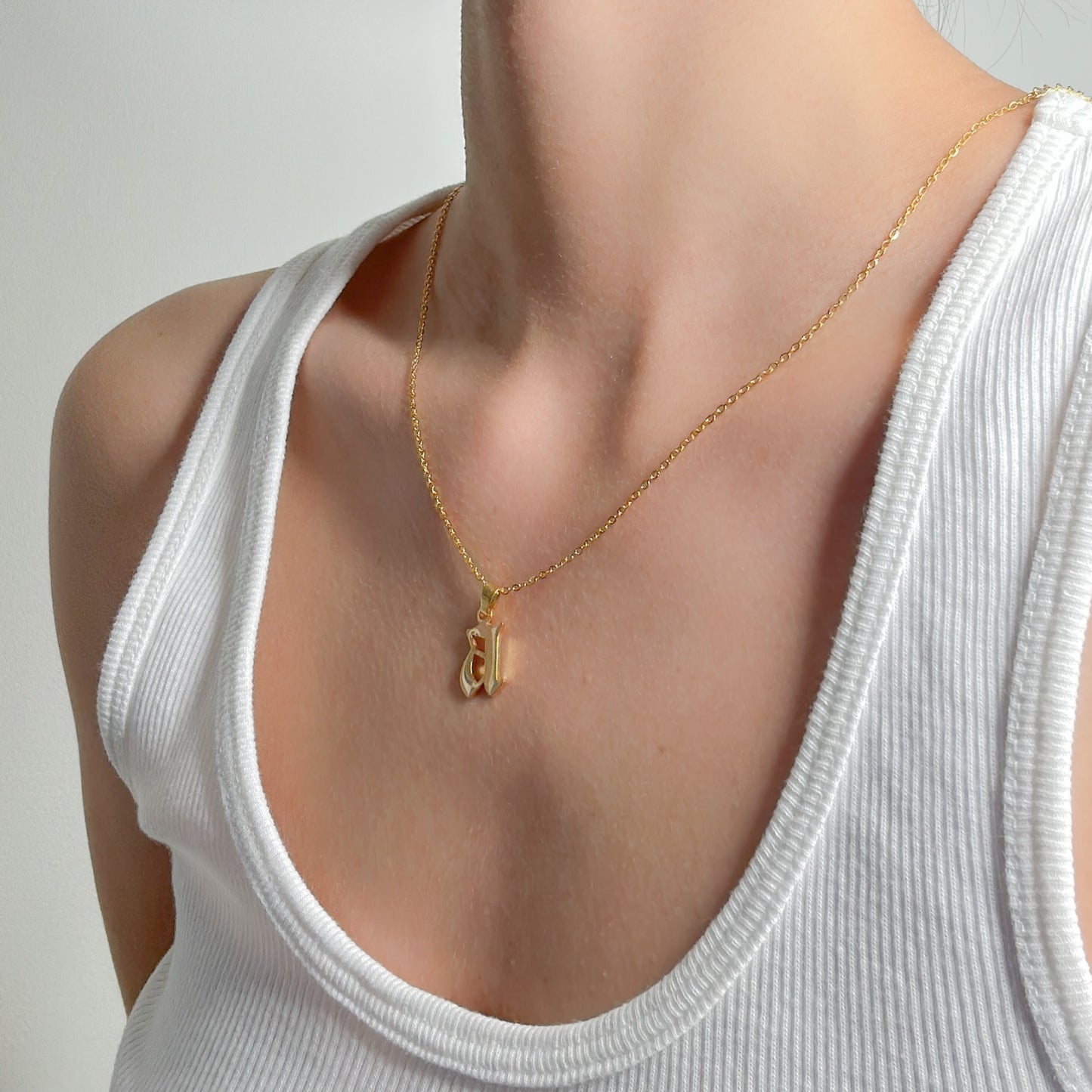 LOWER CASE INITIAL NECKLACE