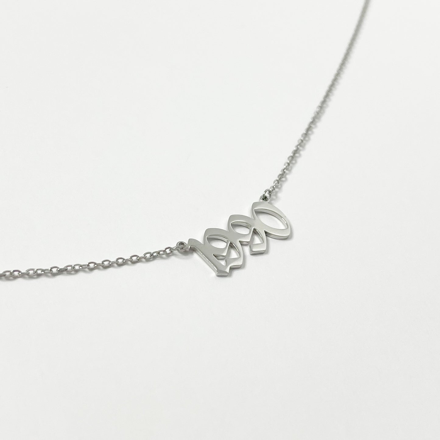 SILVER ORIGINAL BIRTH YEAR NECKLACE