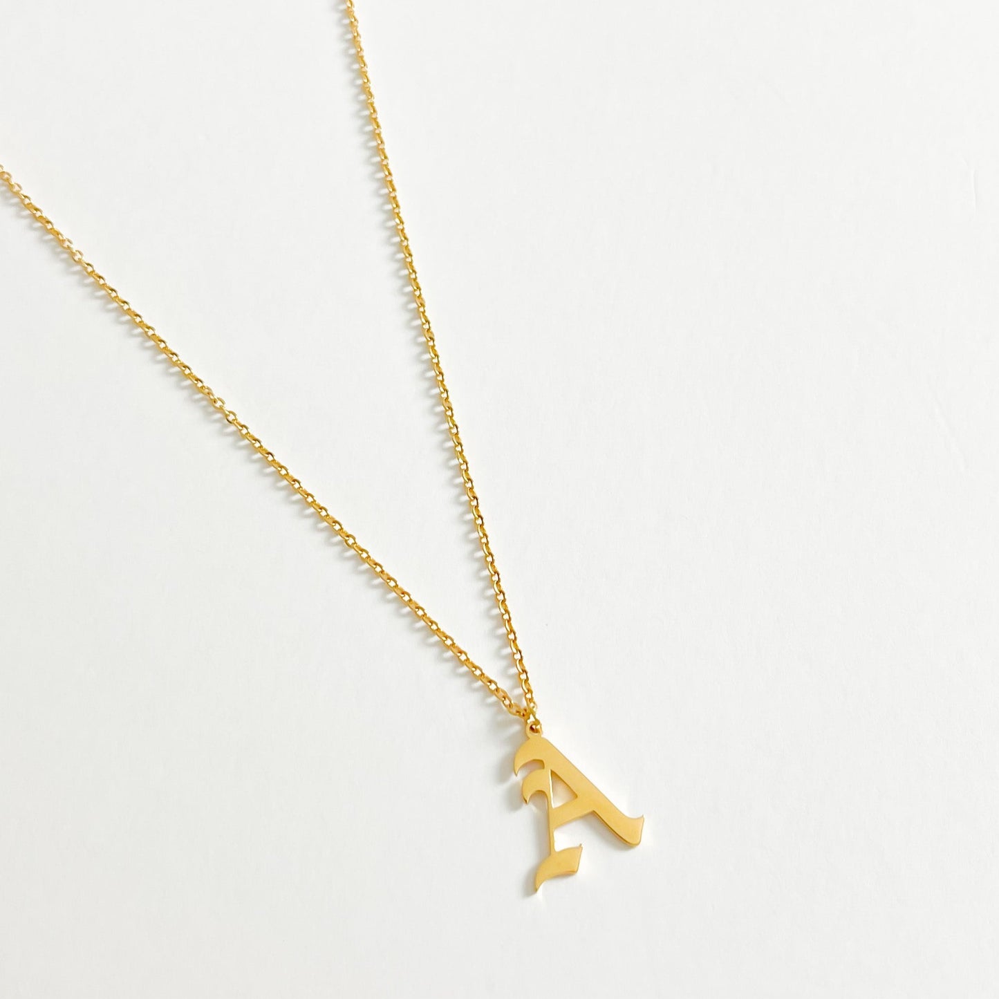 THE OLD ENGLISH INITIAL NECKLACE