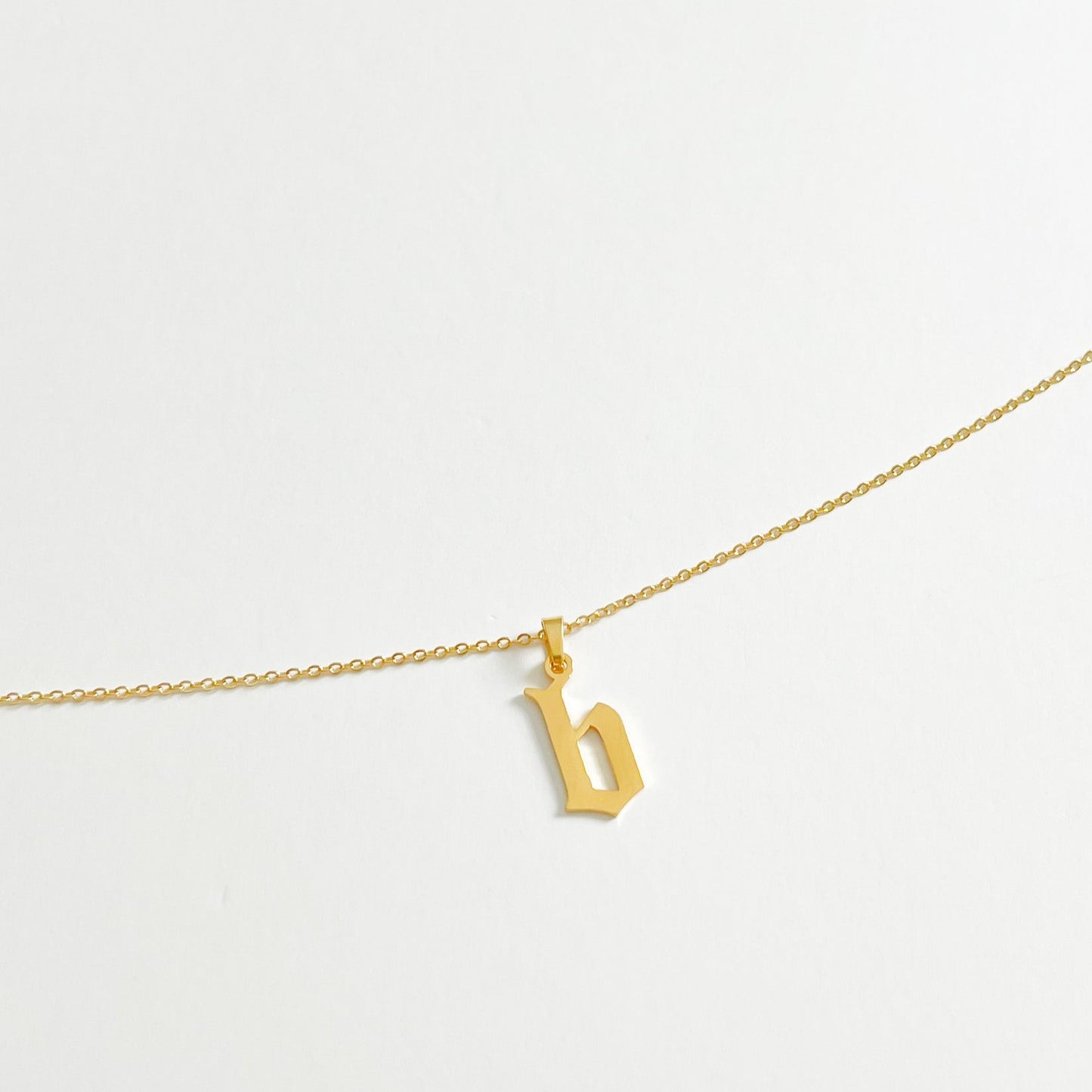 LOWER CASE INITIAL NECKLACE