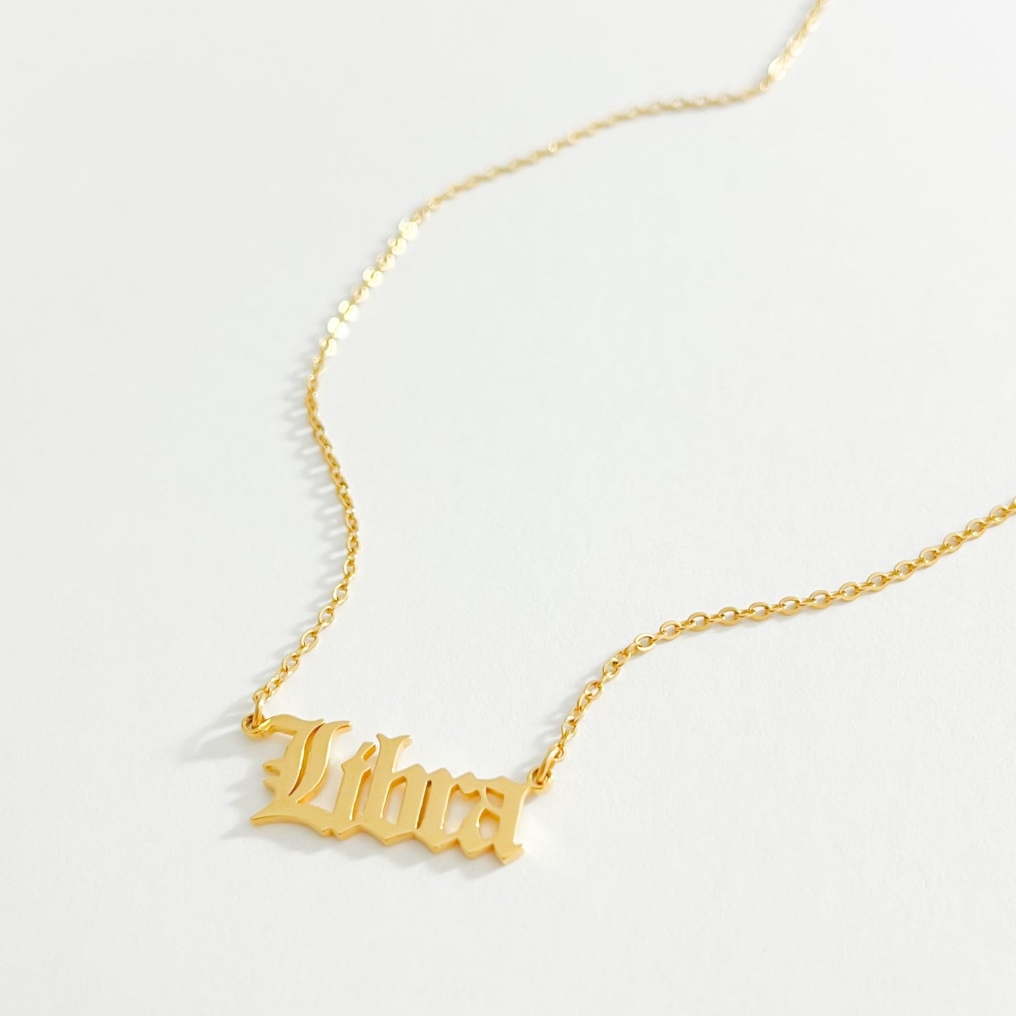 THE OLD ENGLISH ZODIAC NECKLACE