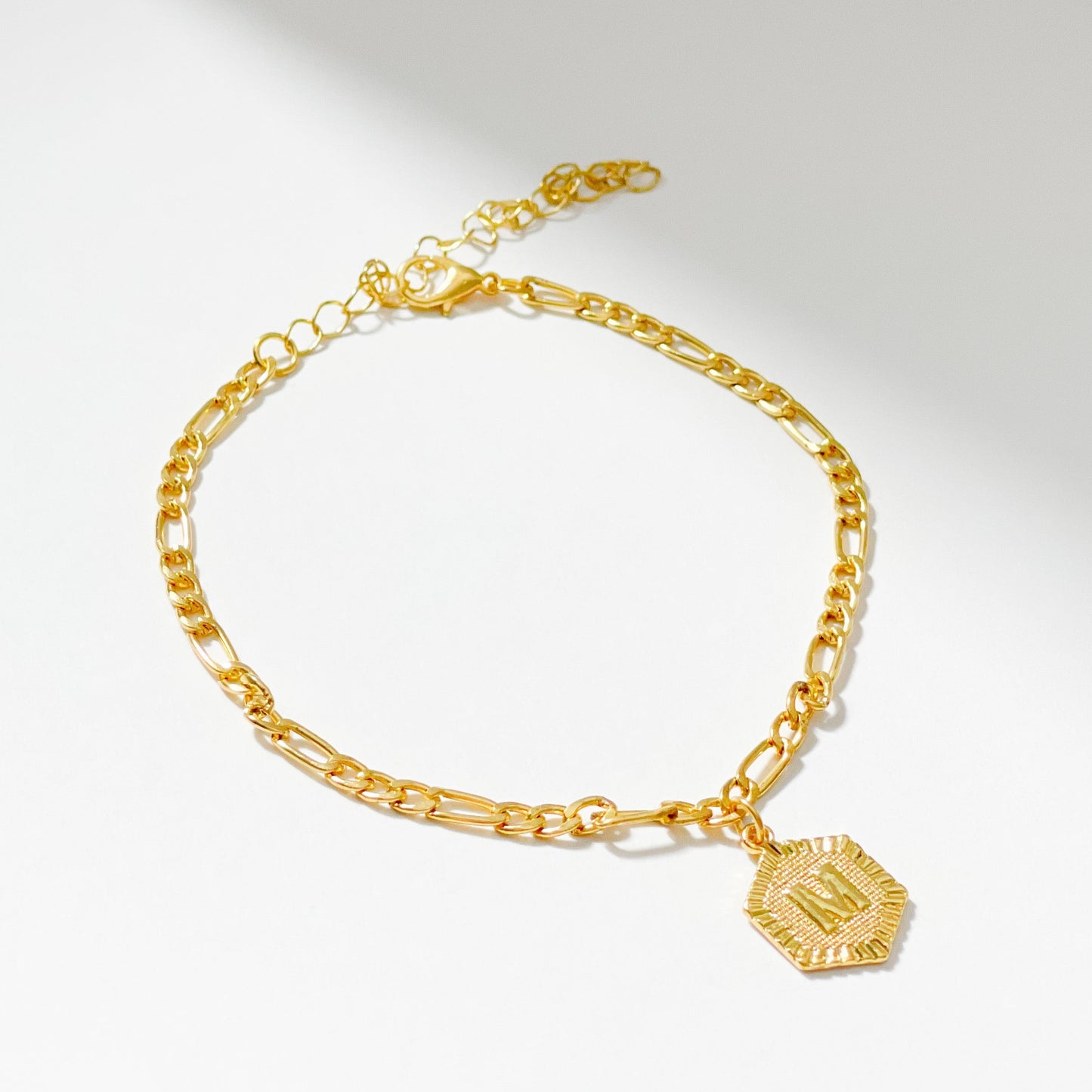 GOLD INITIAL ANKLET