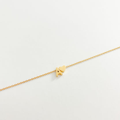 HEART INITIAL NECKLACE