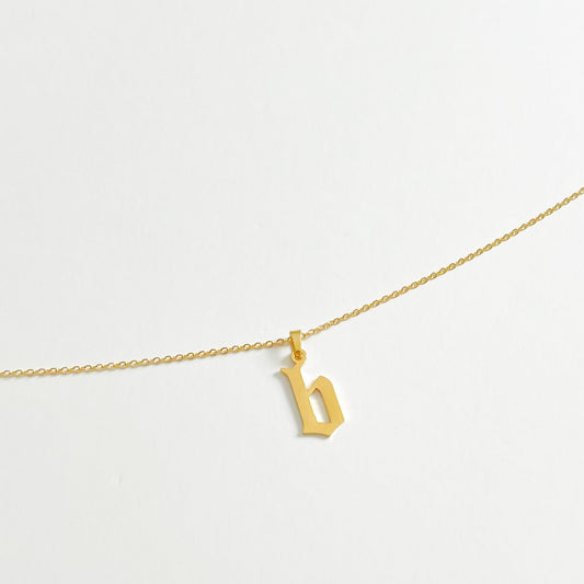 LOWER CASE INITIAL NECKLACE